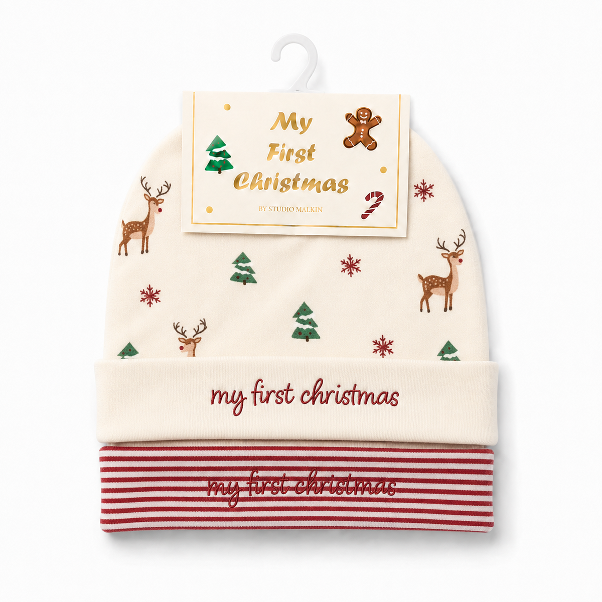 HAT 2-PACK REINDEER Reindeer