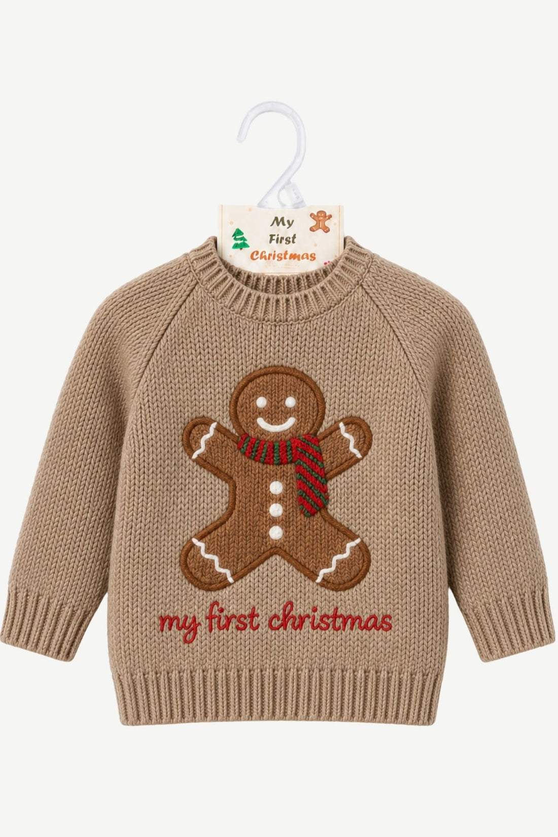 KNITTED SWEATER GINGERBREAD SAND Sesam