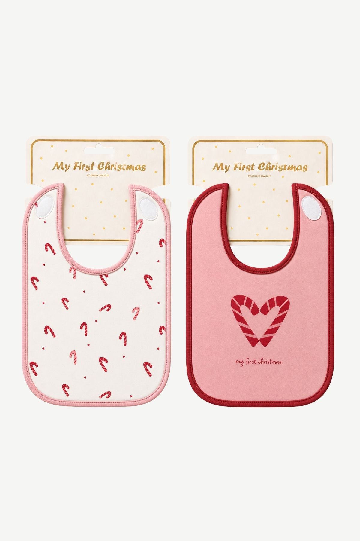 BIB 2-PACK REINDEER Pink