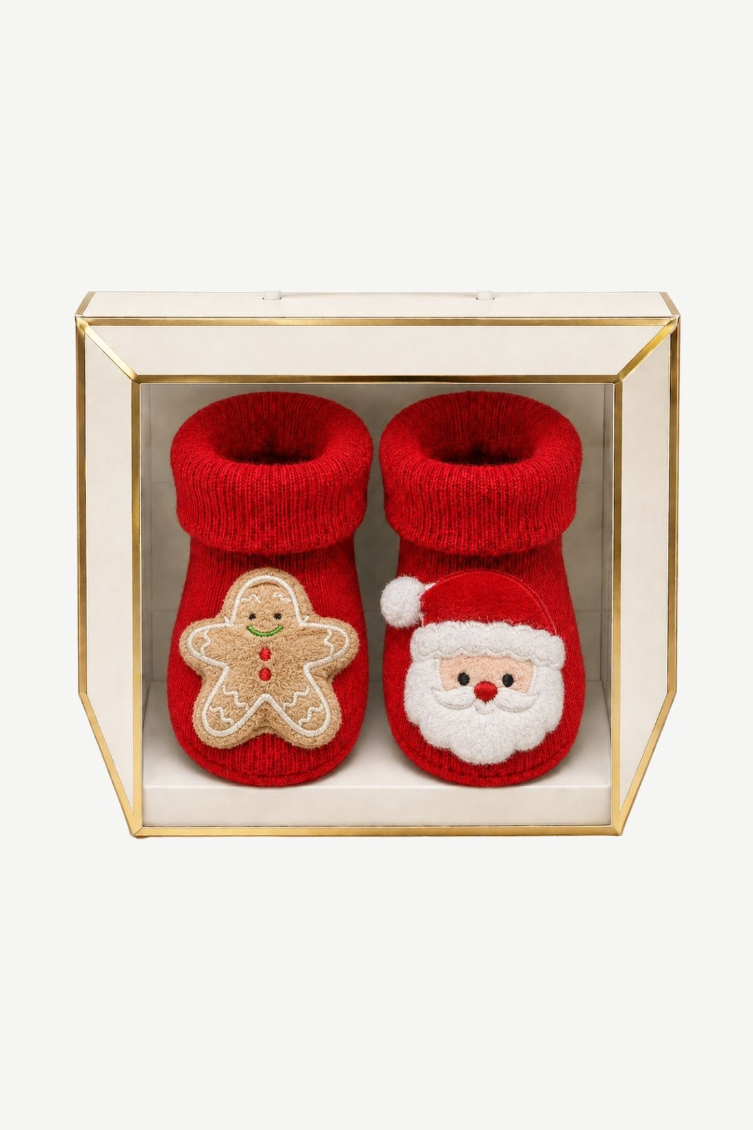 BABY SOCK RED DEER-TREE red