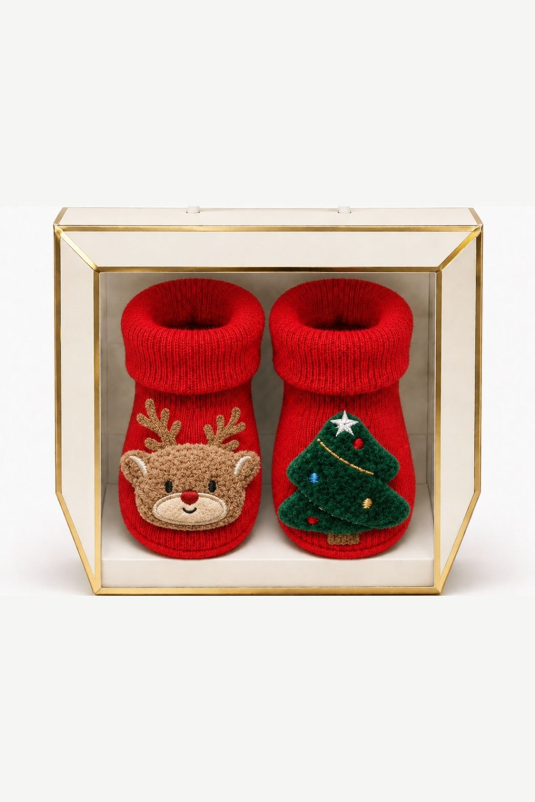 BABY SOCK RED DEER-TREE Reindeer