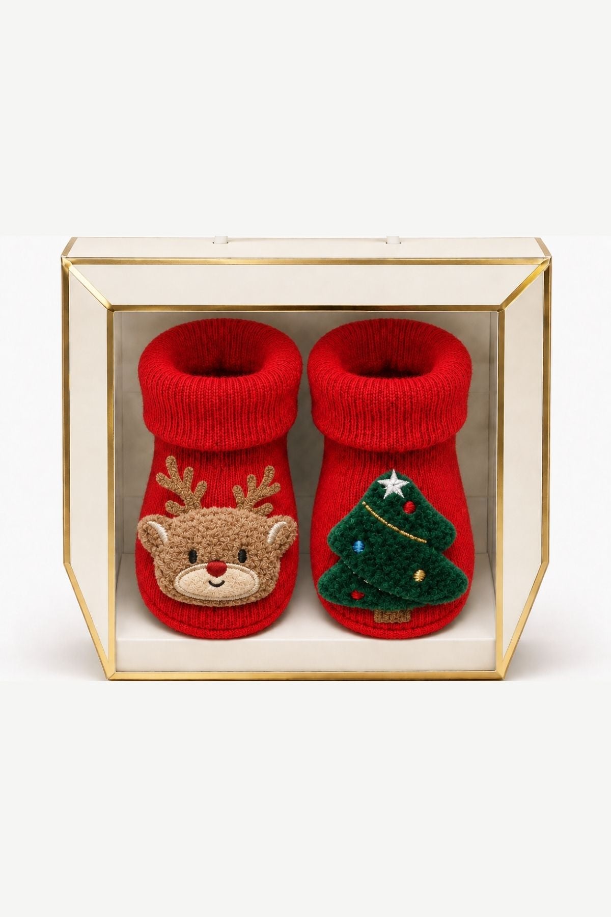 BABY SOCK RED DEER-TREE Reindeer