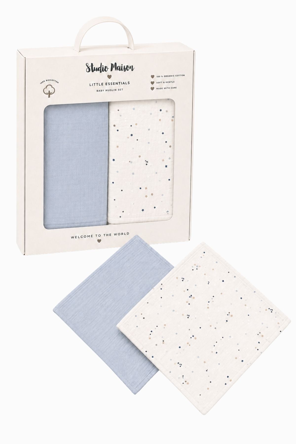 2-Pack Hydrofiele Doeken Blauw