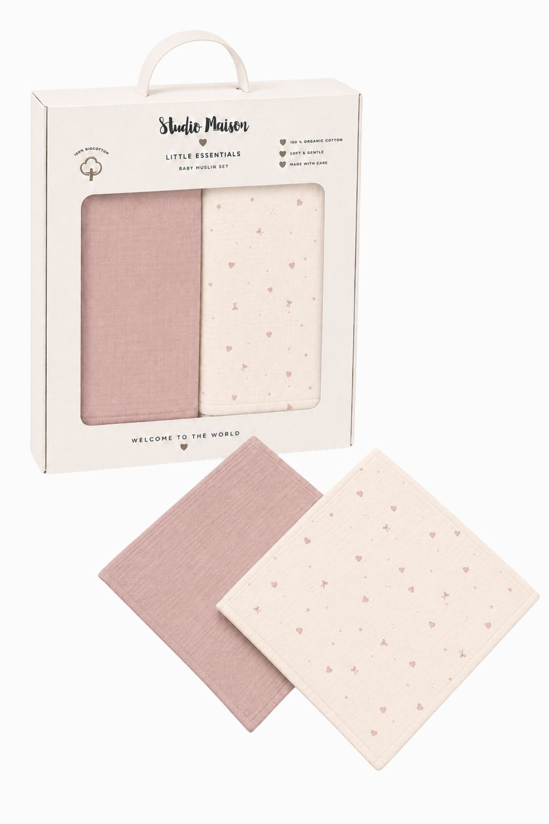 2-Pack Hydrofiele Doeken Roze